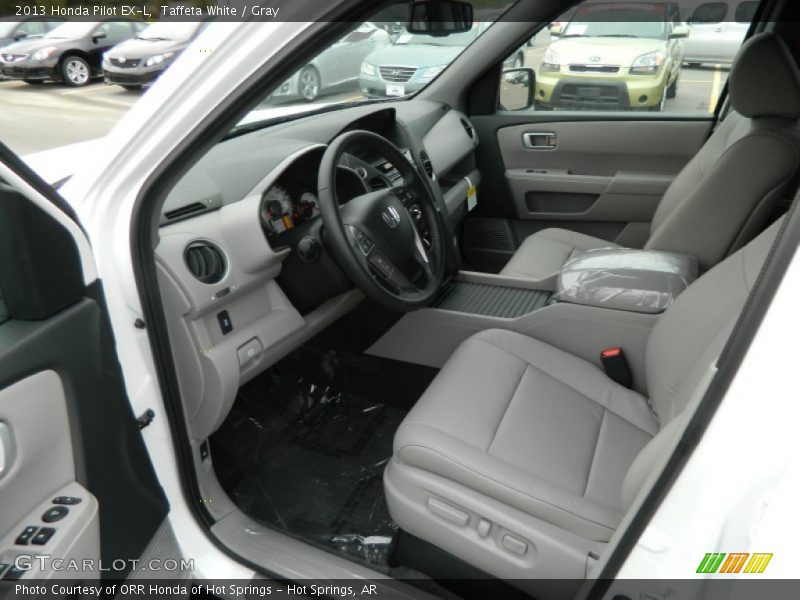 Taffeta White / Gray 2013 Honda Pilot EX-L