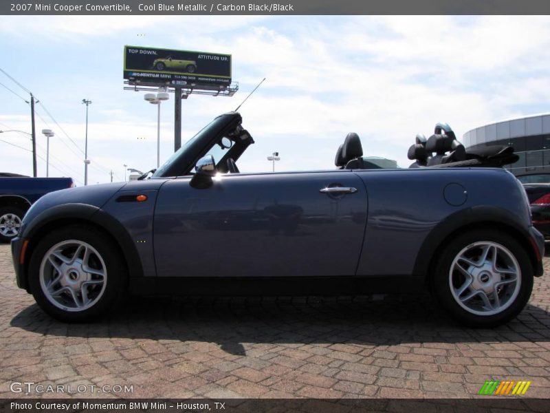 Cool Blue Metallic / Carbon Black/Black 2007 Mini Cooper Convertible