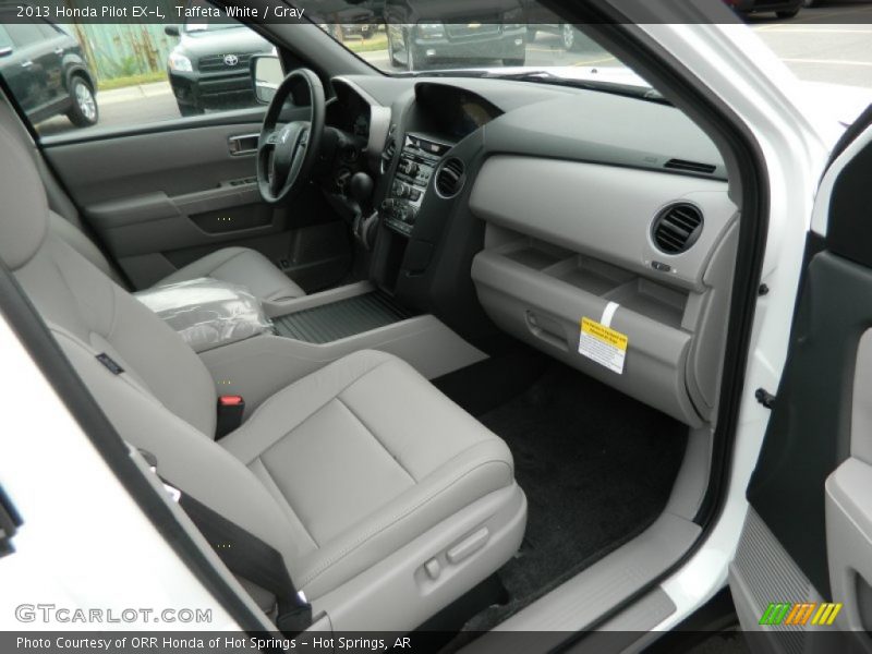 Taffeta White / Gray 2013 Honda Pilot EX-L