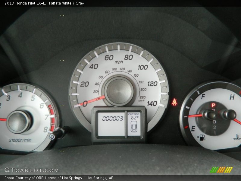 Taffeta White / Gray 2013 Honda Pilot EX-L