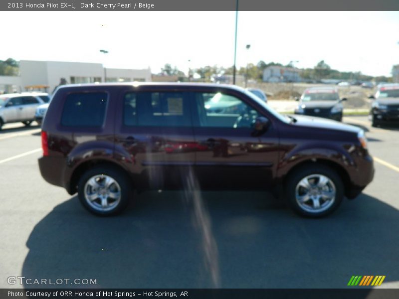 Dark Cherry Pearl / Beige 2013 Honda Pilot EX-L