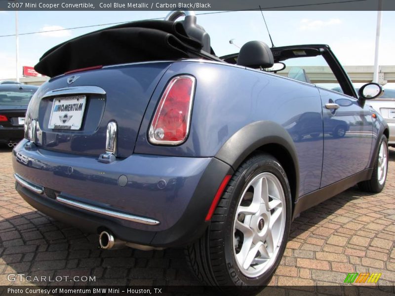 Cool Blue Metallic / Carbon Black/Black 2007 Mini Cooper Convertible