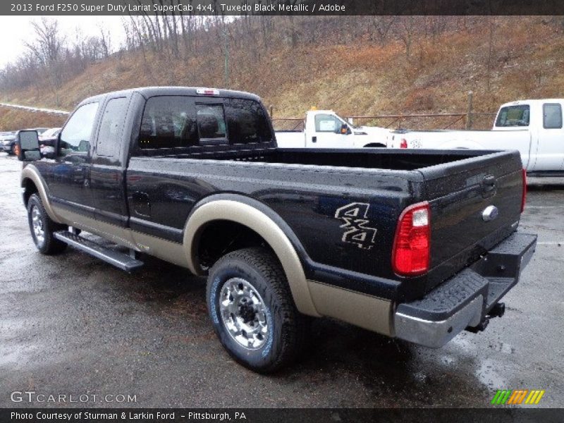 Tuxedo Black Metallic / Adobe 2013 Ford F250 Super Duty Lariat SuperCab 4x4