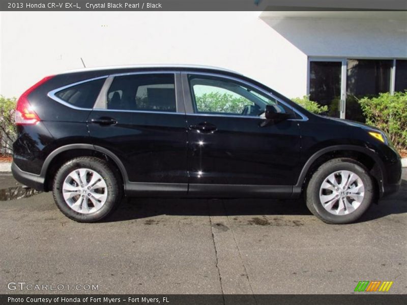Crystal Black Pearl / Black 2013 Honda CR-V EX-L