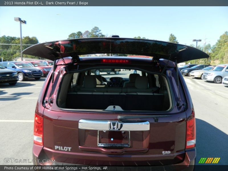 Dark Cherry Pearl / Beige 2013 Honda Pilot EX-L