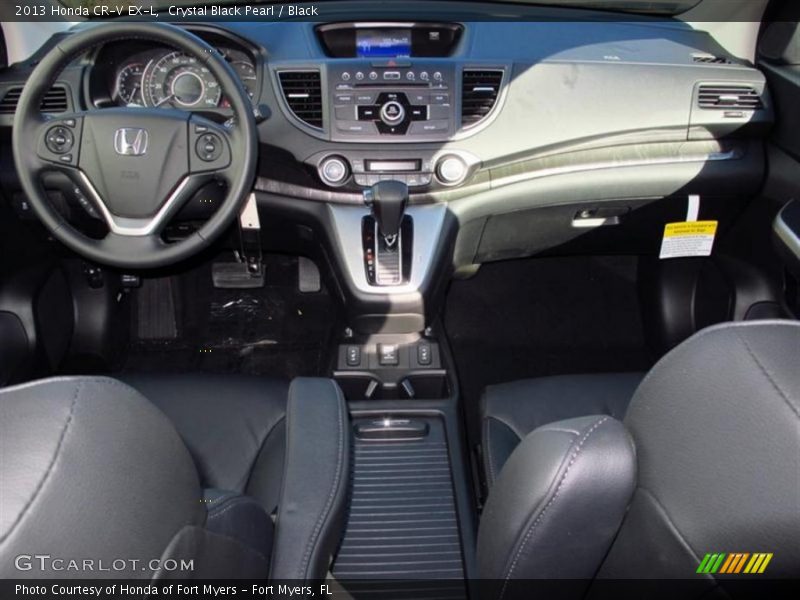 Crystal Black Pearl / Black 2013 Honda CR-V EX-L