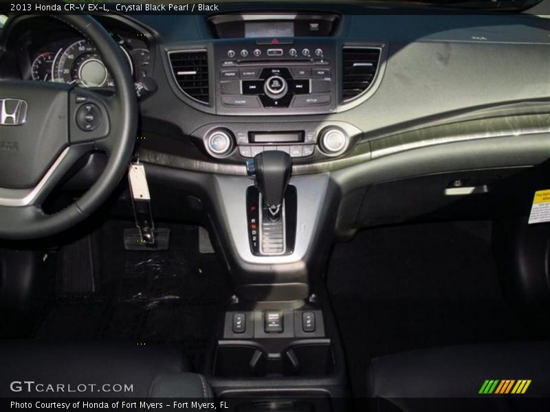 Crystal Black Pearl / Black 2013 Honda CR-V EX-L
