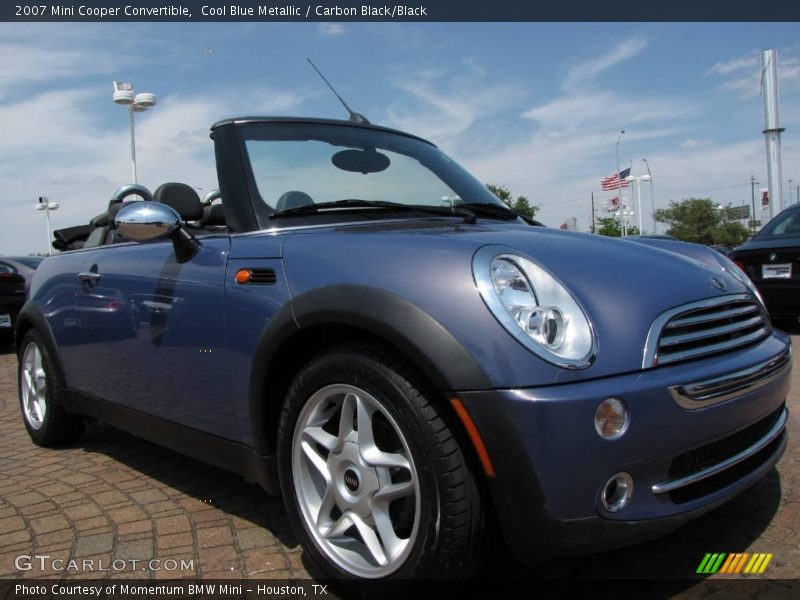 Cool Blue Metallic / Carbon Black/Black 2007 Mini Cooper Convertible