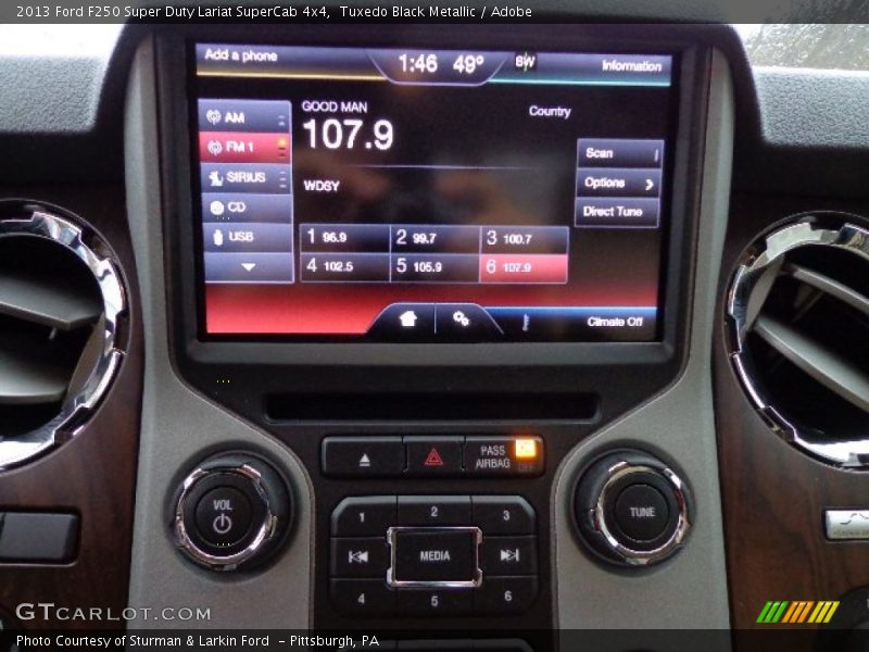 Controls of 2013 F250 Super Duty Lariat SuperCab 4x4