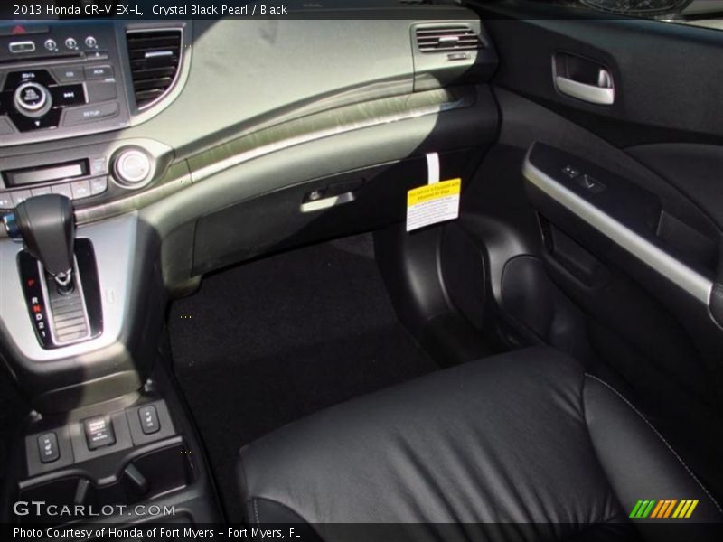 Crystal Black Pearl / Black 2013 Honda CR-V EX-L