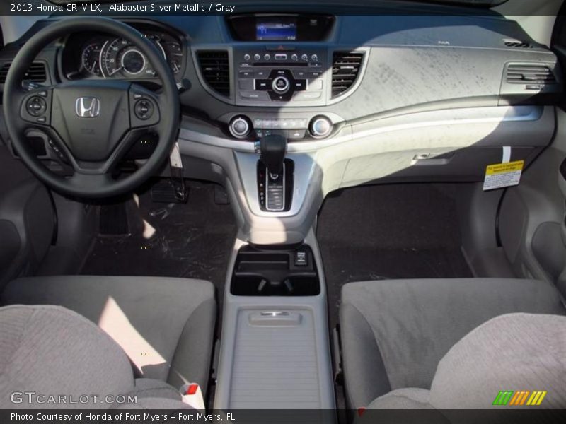 Alabaster Silver Metallic / Gray 2013 Honda CR-V LX