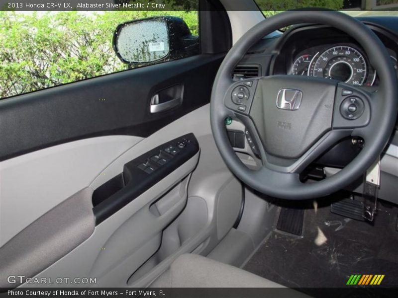 Alabaster Silver Metallic / Gray 2013 Honda CR-V LX