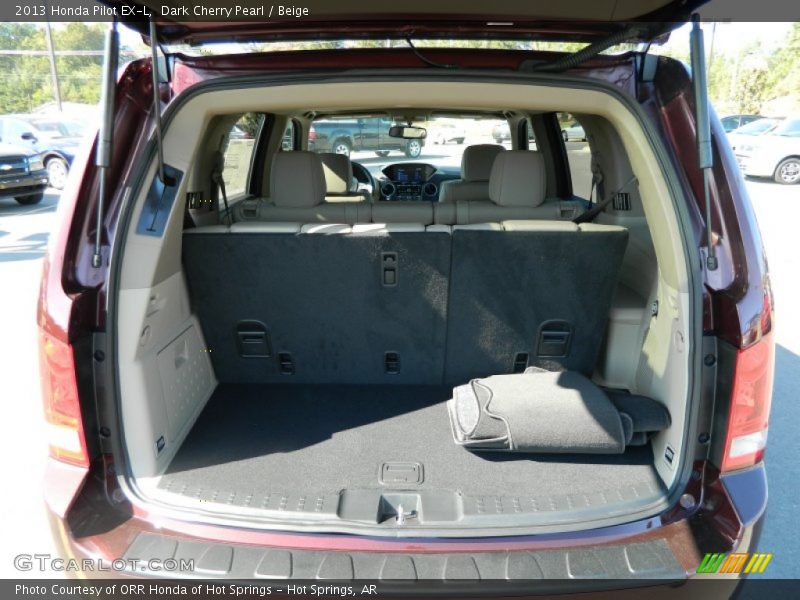 Dark Cherry Pearl / Beige 2013 Honda Pilot EX-L