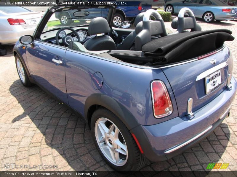 Cool Blue Metallic / Carbon Black/Black 2007 Mini Cooper Convertible