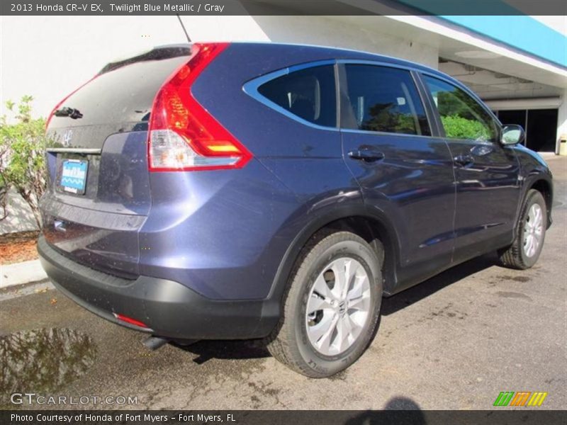 Twilight Blue Metallic / Gray 2013 Honda CR-V EX