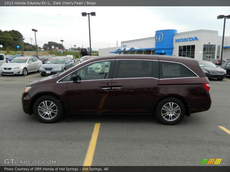 Dark Cherry Pearl / Beige 2013 Honda Odyssey EX-L