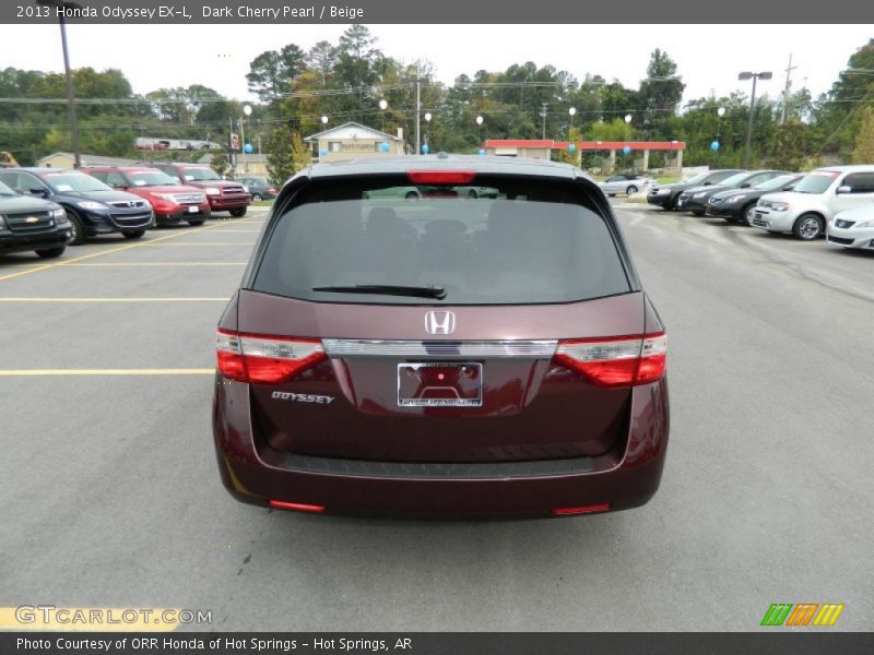 Dark Cherry Pearl / Beige 2013 Honda Odyssey EX-L