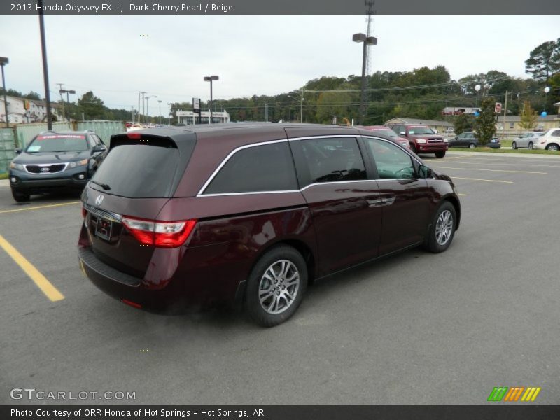 Dark Cherry Pearl / Beige 2013 Honda Odyssey EX-L