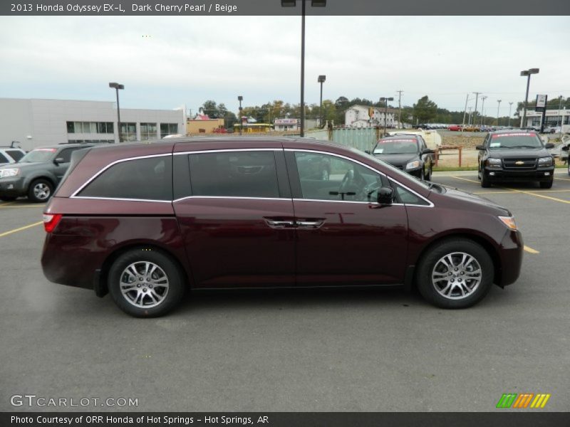 Dark Cherry Pearl / Beige 2013 Honda Odyssey EX-L