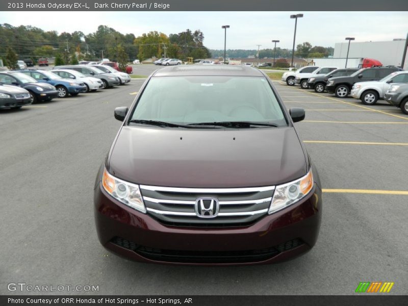 Dark Cherry Pearl / Beige 2013 Honda Odyssey EX-L