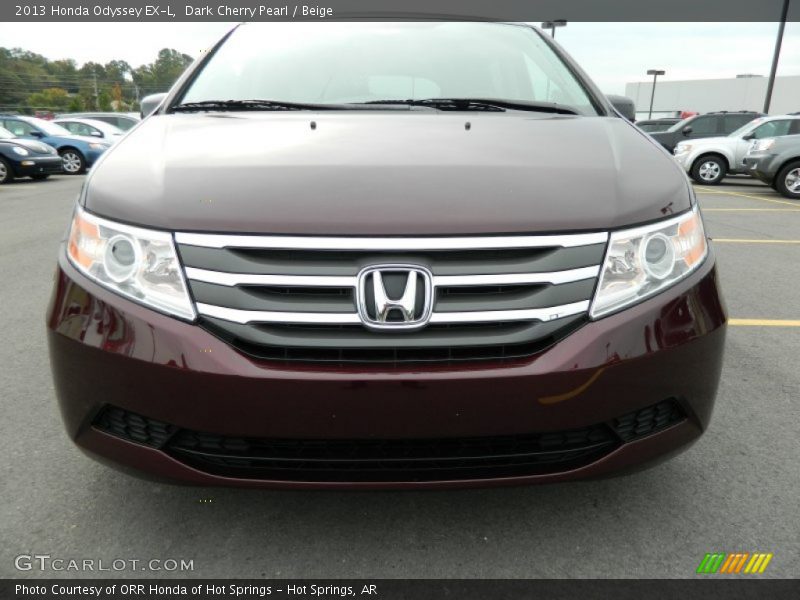 Dark Cherry Pearl / Beige 2013 Honda Odyssey EX-L