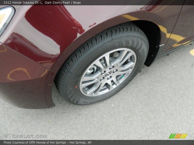Dark Cherry Pearl / Beige 2013 Honda Odyssey EX-L