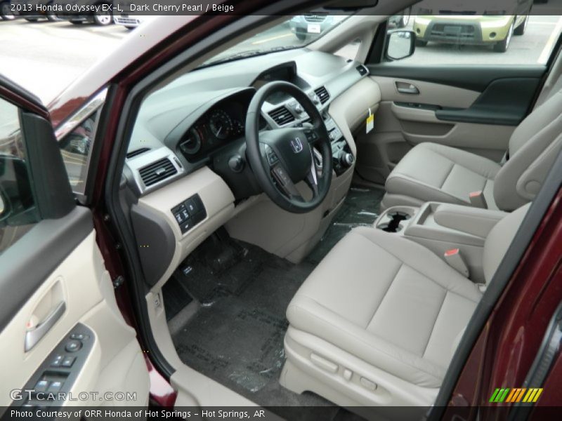 Dark Cherry Pearl / Beige 2013 Honda Odyssey EX-L