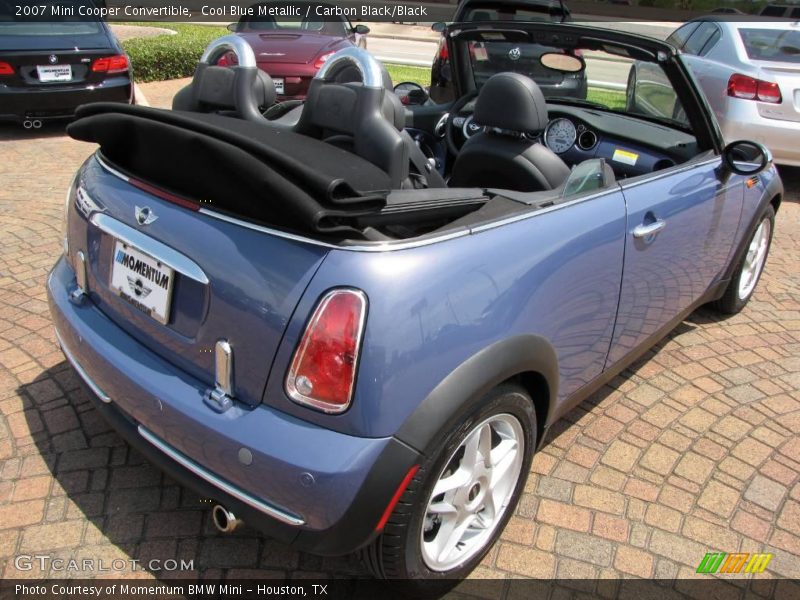 Cool Blue Metallic / Carbon Black/Black 2007 Mini Cooper Convertible