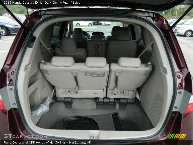 Dark Cherry Pearl / Beige 2013 Honda Odyssey EX-L