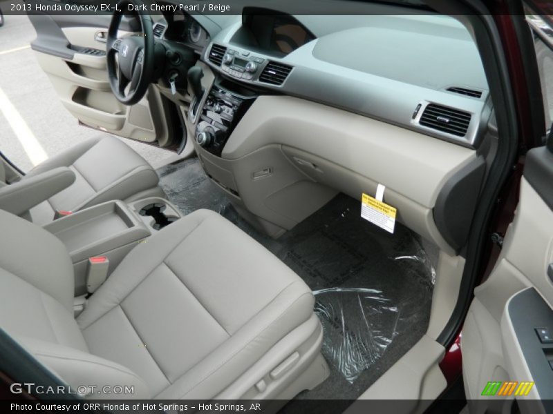 Dark Cherry Pearl / Beige 2013 Honda Odyssey EX-L