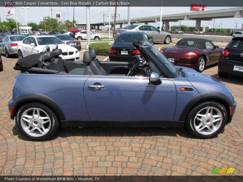 Cool Blue Metallic / Carbon Black/Black 2007 Mini Cooper Convertible