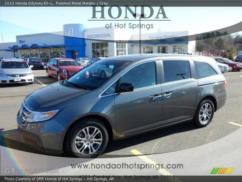 Polished Metal Metallic / Gray 2013 Honda Odyssey EX-L