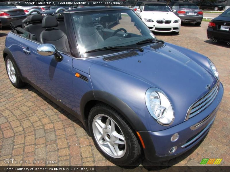 Cool Blue Metallic / Carbon Black/Black 2007 Mini Cooper Convertible