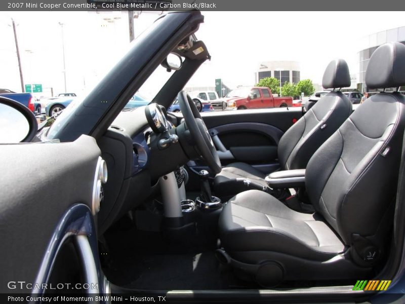 Cool Blue Metallic / Carbon Black/Black 2007 Mini Cooper Convertible