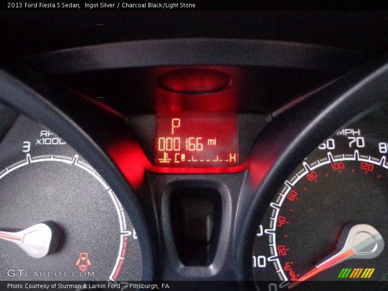 Ingot Silver / Charcoal Black/Light Stone 2013 Ford Fiesta S Sedan