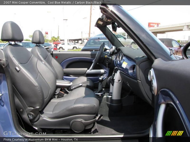 Cool Blue Metallic / Carbon Black/Black 2007 Mini Cooper Convertible