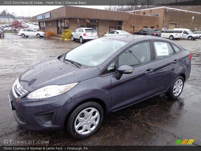 Violet Gray / Charcoal Black 2013 Ford Fiesta SE Sedan