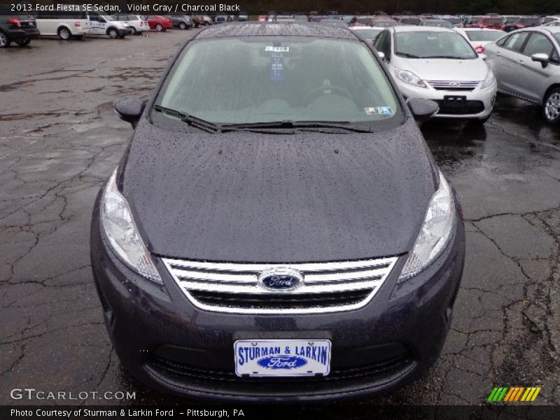 Violet Gray / Charcoal Black 2013 Ford Fiesta SE Sedan