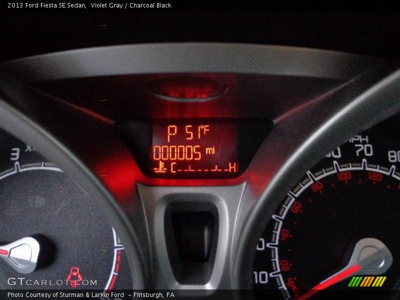 Violet Gray / Charcoal Black 2013 Ford Fiesta SE Sedan
