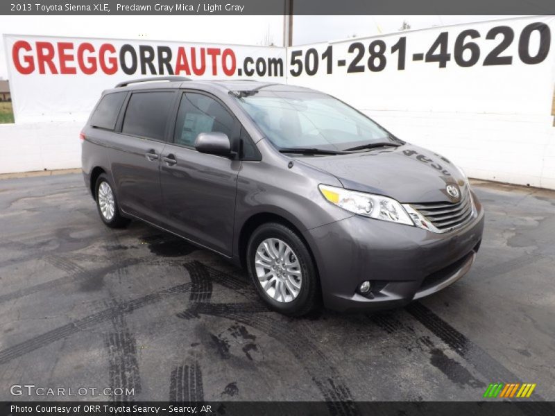 Predawn Gray Mica / Light Gray 2013 Toyota Sienna XLE