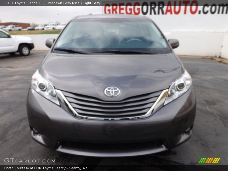 Predawn Gray Mica / Light Gray 2013 Toyota Sienna XLE