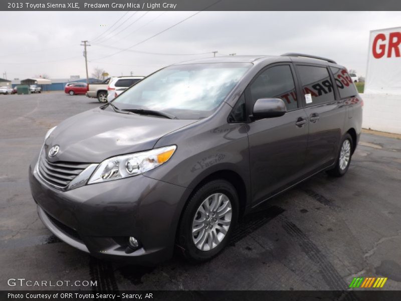 Predawn Gray Mica / Light Gray 2013 Toyota Sienna XLE