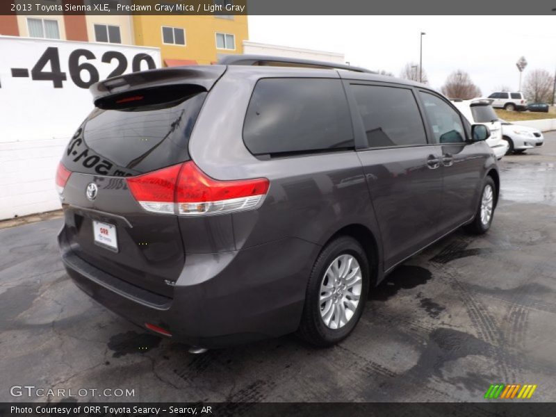 Predawn Gray Mica / Light Gray 2013 Toyota Sienna XLE