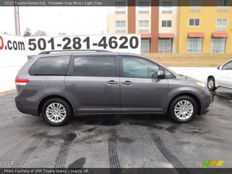 Predawn Gray Mica / Light Gray 2013 Toyota Sienna XLE