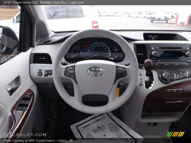 Predawn Gray Mica / Light Gray 2013 Toyota Sienna XLE