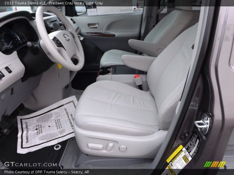 Predawn Gray Mica / Light Gray 2013 Toyota Sienna XLE
