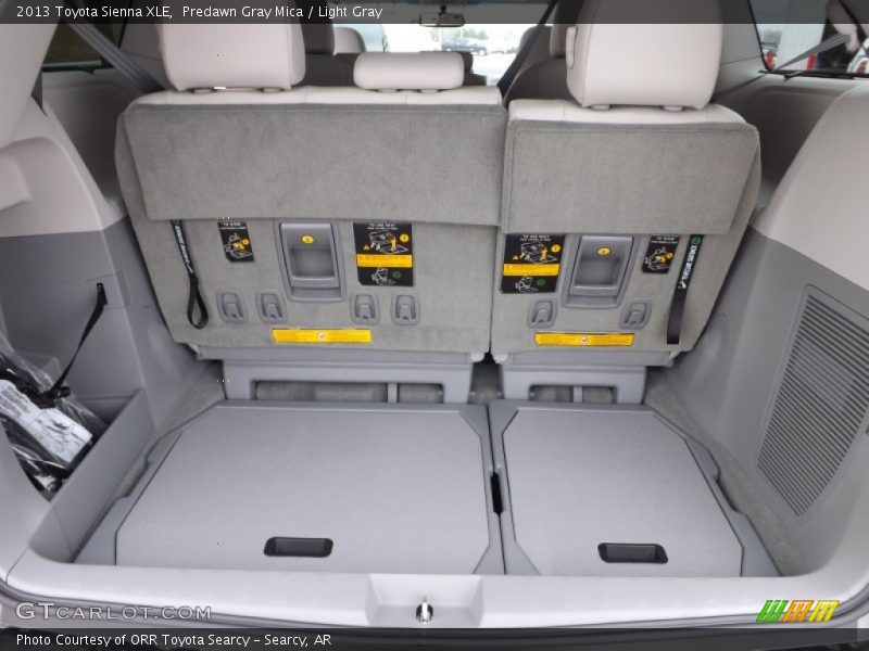 Predawn Gray Mica / Light Gray 2013 Toyota Sienna XLE