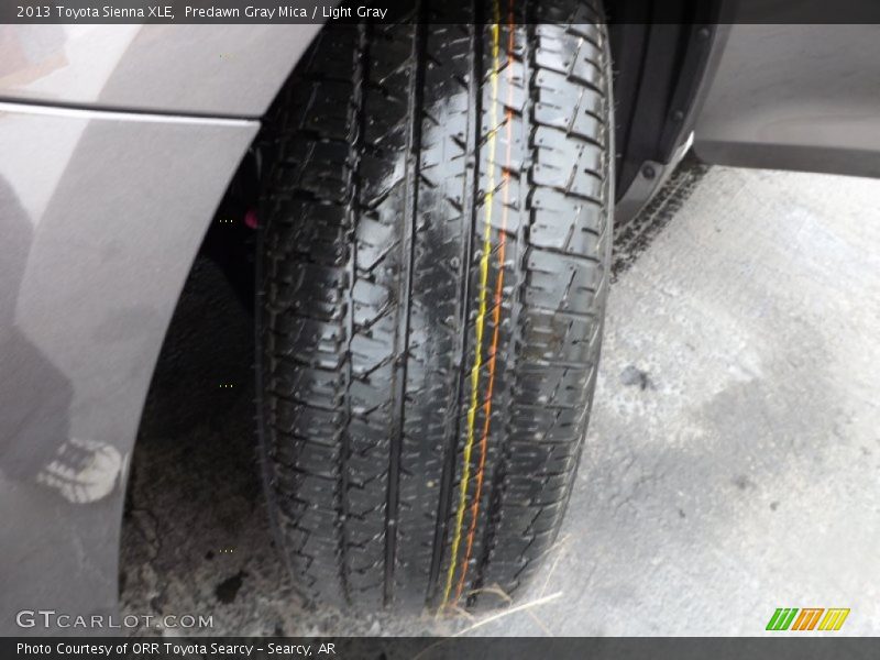 Predawn Gray Mica / Light Gray 2013 Toyota Sienna XLE