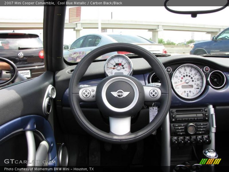 Cool Blue Metallic / Carbon Black/Black 2007 Mini Cooper Convertible