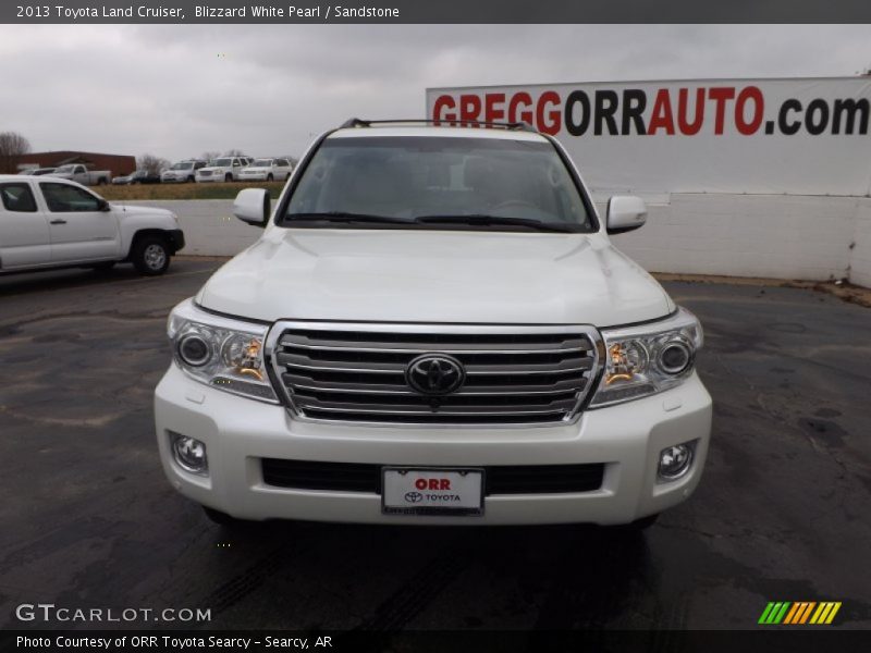 Blizzard White Pearl / Sandstone 2013 Toyota Land Cruiser